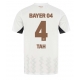 Bayer Leverkusen Jonathan Tah #4 Replike Gostujuci Dres 2024-25 Kratak Rukav